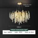 GobekUsa Golden Branch Crystal Chandelier for Luxurious European Living Room