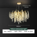 GobekUsa Golden Branch Crystal Chandelier for Luxurious European Living Room