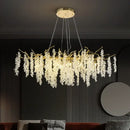GobekUsa Golden Branch Crystal Chandelier for Luxurious European Living Room