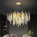 GobekUsa Golden Branch Crystal Chandelier for Luxurious European Living Room