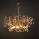 GobekUsa Crystal LED Chandelier 60/80/100 cm Golden Luxury Lamp for Dining & Living Room