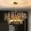 GobekUsa Crystal LED Chandelier 60/80/100 cm Golden Luxury Lamp for Dining & Living Room