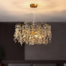 GobekUsa Crystal LED Chandelier 60/80/100 cm Golden Luxury Lamp for Dining & Living Room