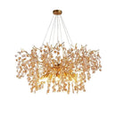 GobekUsa Crystal LED Chandelier 60/80/100 cm Golden Luxury Lamp for Dining & Living Room