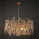 GobekUsa Crystal LED Chandelier 60/80/100 cm Golden Luxury Lamp for Dining & Living Room