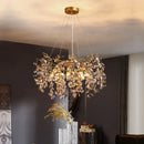 GobekUsa Crystal LED Chandelier 60/80/100 cm Golden Luxury Lamp for Dining & Living Room