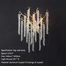 GobekUsa Crystal Metal Chandelier: Elegant Luxury Hanging Lamp for Home Hotel Decor