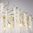 GobekUsa Crystal Metal Chandelier: Elegant Luxury Hanging Lamp for Home Hotel Decor