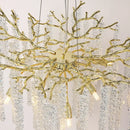 GobekUsa Crystal Metal Chandelier: Elegant Luxury Hanging Lamp for Home Hotel Decor