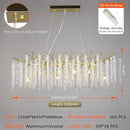 GobekUsa Crystal Metal Chandelier: Elegant Luxury Hanging Lamp for Home Hotel Decor