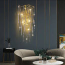 GobekUsa Crystal Wall Lamp Living Room Bedroom Bedside Art Light