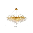 GobekUsa Crystal Water Drop LED Chandelier for Luxurious Living Room Decor.