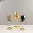 GobekUsa Golden Branches Candle Holders Metal Glass Candlestick Aroma Container