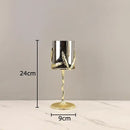 GobekUsa Golden Branches Candle Holders Metal Glass Candlestick Aroma Container