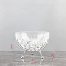 GobekUsa Golden Branches Glass Bowl Set for Home Kitchen Desserts and Snacks