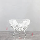 GobekUsa Golden Branches Glass Bowl Set for Home Kitchen Desserts and Snacks