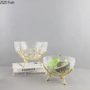 GobekUsa Golden Branches Glass Bowl Set for Home Kitchen Desserts and Snacks