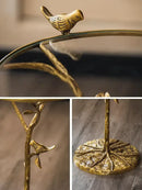 GobekUsa Brass Bird Side Table | Creative Tea Table | Balcony & Living Room Decor