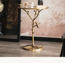 GobekUsa Brass Bird Side Table | Creative Tea Table | Balcony & Living Room Decor