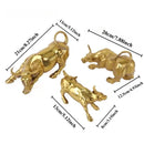 GobekUsa Golden Bull Figurine Sculpture - Stock Market Office Decor & Holiday Gift