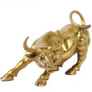 GobekUsa Golden Bull Figurine Sculpture - Stock Market Office Decor & Holiday Gift