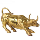 GobekUsa Golden Bull Figurine Sculpture - Stock Market Office Decor & Holiday Gift