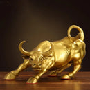 GobekUsa Golden Bull Figurine Sculpture - Stock Market Office Decor & Holiday Gift