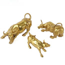 GobekUsa Golden Bull Figurine Sculpture - Stock Market Office Decor & Holiday Gift