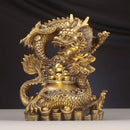 GobekUsa Dragon Zodiac Pure Copper Bowl Ornament for Home Decor