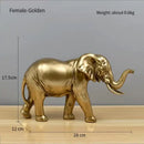 GobekUsa Elephant Resin Sculpture: Luxury Animal Statue for Home & Office Decor