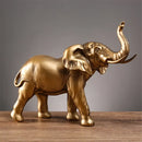 GobekUsa Elephant Resin Sculpture: Luxury Animal Statue for Home & Office Decor