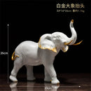 GobekUsa Elephant Resin Sculpture: Luxury Animal Statue for Home & Office Decor