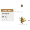 GobekUsa Butterfly LED Pendant Lights: Stylish Interior Chandelier for Bedroom and Dining Room