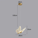 GobekUsa Butterfly LED Pendant Chandelier for Home Decor and Kitchen Lighting