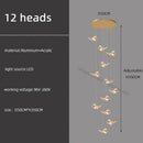 GobekUsa Butterfly Chandelier Staircase Suspended Loft Pendant Light for Living Room & Hallway