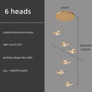 GobekUsa Butterfly Chandelier Staircase Suspended Loft Pendant Light for Living Room & Hallway
