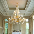 GobekUsa Crystal LED Chandelier Pendant Lights for Villa Stairs and Hotel Decor
