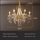 GobekUsa Crystal LED Chandelier Pendant Lights for Villa Stairs and Hotel Decor