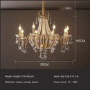 GobekUsa Crystal LED Chandelier Pendant Lights for Villa Stairs and Hotel Decor