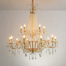 GobekUsa Crystal LED Chandelier Pendant Lights for Villa Stairs and Hotel Decor