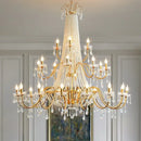 GobekUsa Crystal LED Chandelier Pendant Lights for Villa Stairs and Hotel Decor