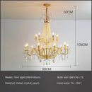 GobekUsa Crystal LED Chandelier Pendant Lights for Villa Stairs and Hotel Decor