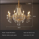 GobekUsa Crystal LED Chandelier Pendant Lights for Villa Stairs and Hotel Decor