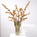 GobekUsa Golden Ceramic Geometric Honeycomb Vase - Home Decoration Accessory