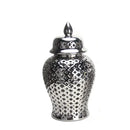 GobekUsa Golden Ceramic Ginger Jar Home Decor Vase Pot Flower Arrangement Storage Jar