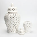 GobekUsa Golden Ceramic Ginger Jar Home Decor Vase Pot Flower Arrangement Storage Jar
