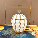 GobekUsa Golden Checkmate Ceramic Pot Vase Wavy Gilt Storage Tank
