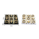 GobekUsa Golden Chessboard Metal Handicraft Sculpture for Home Decoration