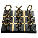 GobekUsa Golden Chessboard Metal Handicraft Sculpture for Home Decoration