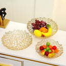 GobekUsa Coral Shapes Metal Tray: Stylish Home Decor Organization Container